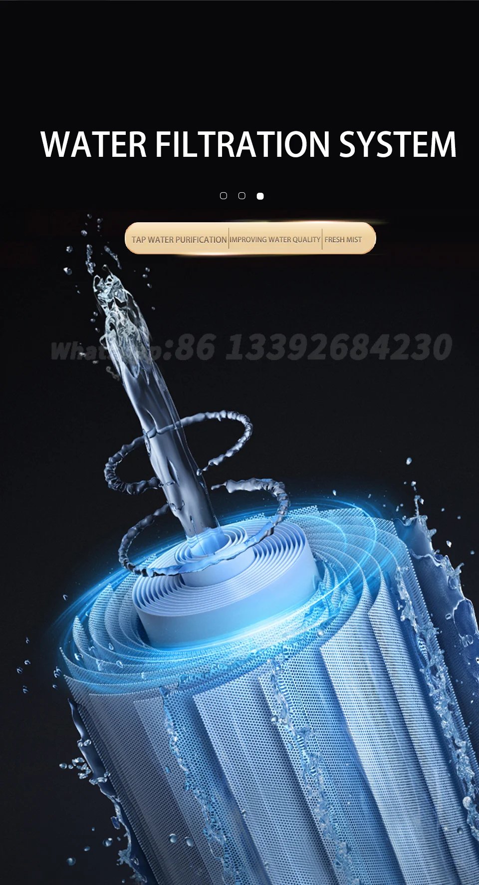 Atomizing Fireplace TV Wall Home Smart Room With Sound Of Firewood Cracking Water Steam Humidifier Vapour Electric Fireplace