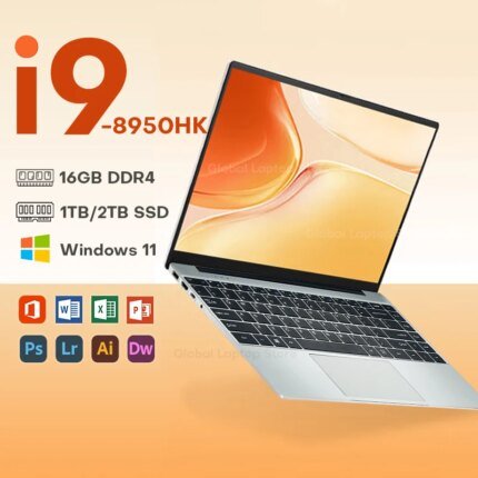 14.1'' Laptop Computer Windows 11 pro Intel Core i9 8950HK 16GB DDR4 1TB 2TB SSD Laptop Office Study Gaming Notebook PC Computer