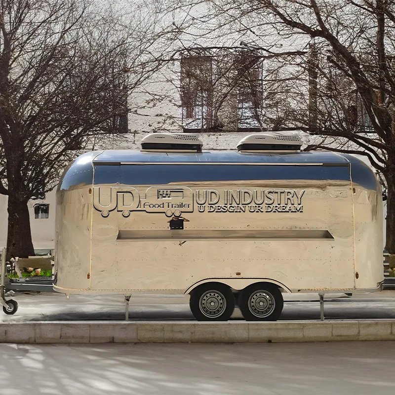 Urdream Custom Airstream Concession Catering Mobile Bar Bbq Food Trailer Fully Equipped Ice Cream Coffee Fast Food Truck Sale 3 35962 Jkt66Z