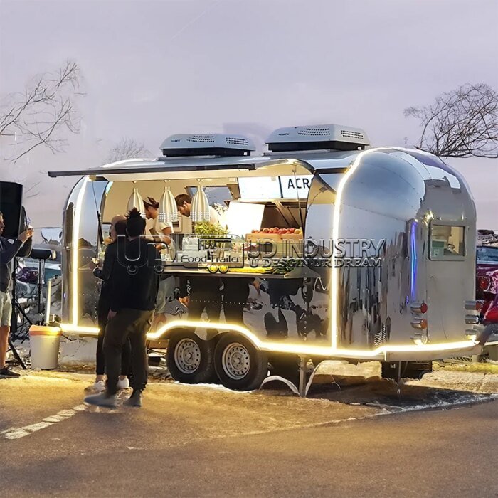 Urdream Custom Airstream Concession Catering Mobile Bar Bbq Food Trailer Fully Equipped Ice Cream Coffee Fast Food Truck Sale - Image 2