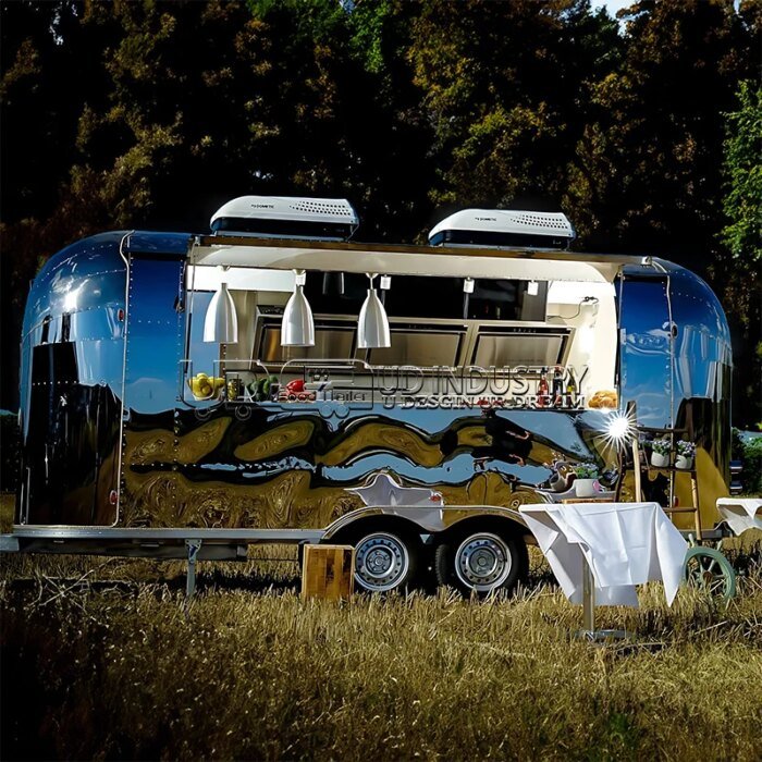 Urdream Custom Airstream Concession Catering Mobile Bar Bbq Food Trailer Fully Equipped Ice Cream Coffee Fast Food Truck Sale - Image 4