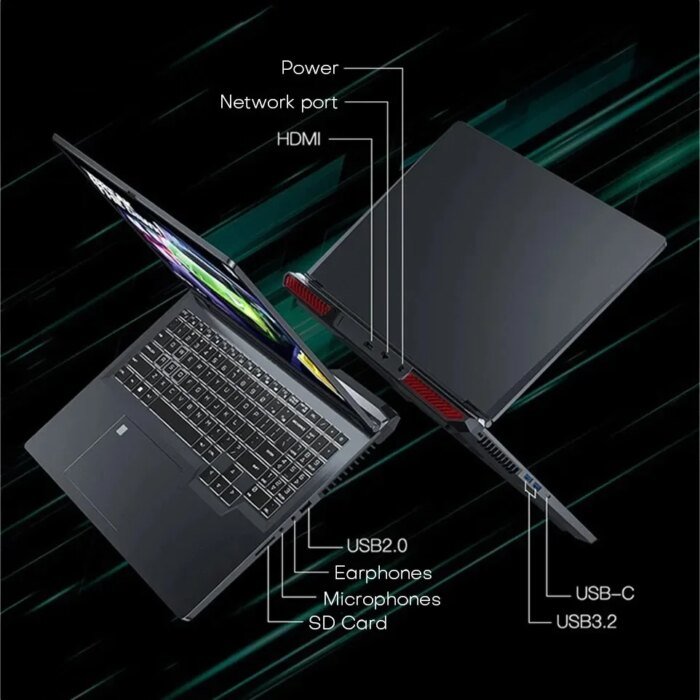 16&Quot; Gaming Laptop Intel Core I7-6700Hq Gtx 1060 Ips 1920*1200 Notebook Pc Gamer 16Gb Ddr4 1Tb Ssd Windows 11 Pro Laptop Computer - Image 5