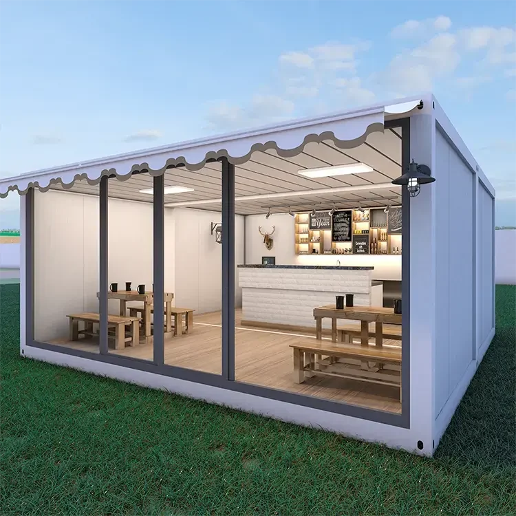 40Ft Two Layers Triangle Roof Outdoor Terrace Modern Module Premade Hotel Style Apartment House 20Ft Tiny House For Sale 5 36340 20Esyy