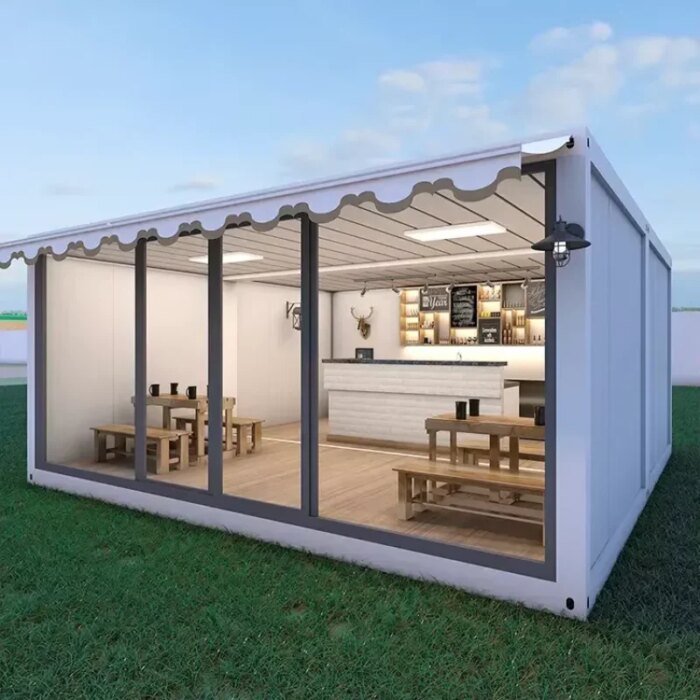 40Ft Two Layers Triangle Roof Outdoor Terrace Modern Module Premade Hotel Style Apartment House 20Ft Tiny House For Sale - Image 6