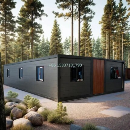 Customized Luxury Expandable Container House 72 Sqm Mobile Home Container Kitchen Toilet Holiday Tiny Home Portable Cabin Office