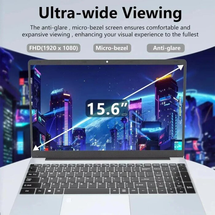 15.6&Quot; Windows 11 Pro Laptops  Intel Core I7 8500Y Fingerprint Unlock  16Gb Ram 1Tb Ssd Office Gamer  Study Notebook Computer Pc - Image 3