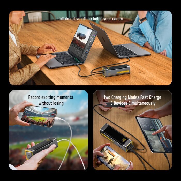 Aohi The Future Starship 240W 27,600Mah Led Display Power Bank With 3Ft C-C Cable - Image 6