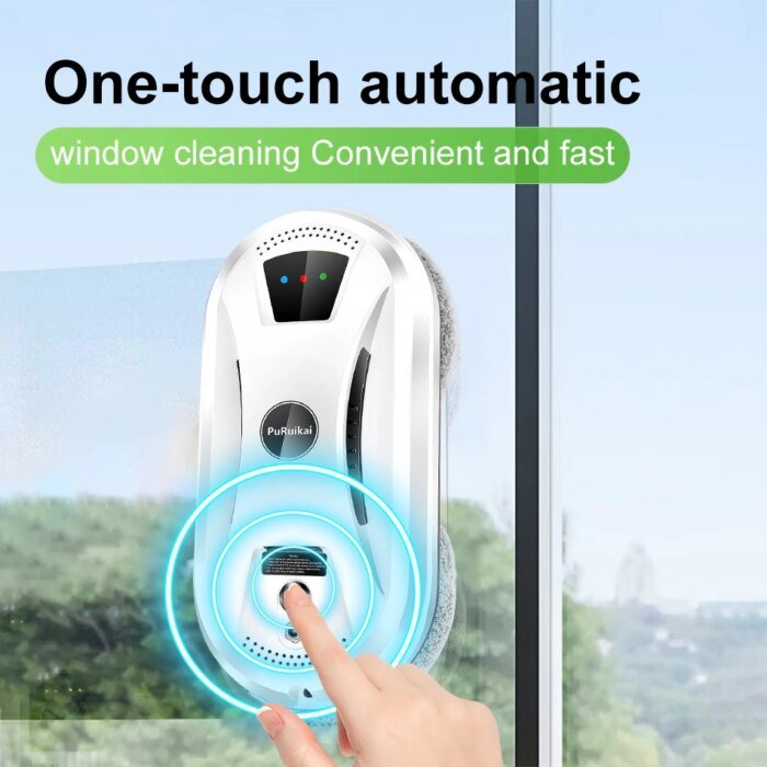Puruikai Ultra Thin Robot Vacuum Cleaner Window Cleaning Robot Window  Electric Glass Limpiacristales Remote Control For Home - Image 3