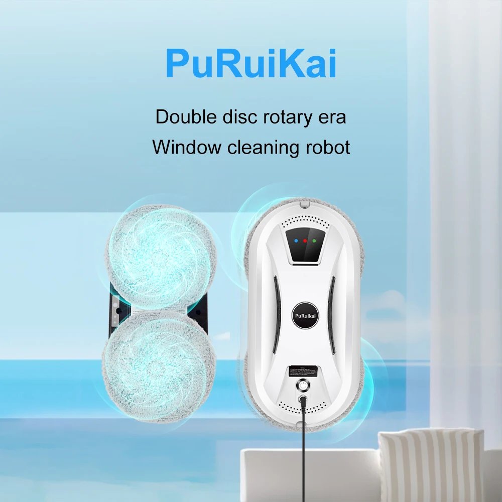 PuRuiKai Ultra thin Robot vacuum cleaner window cleaning robot window electric glass limpiacristales remote control for home