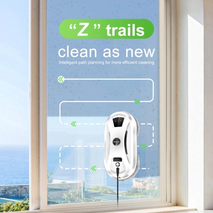 Puruikai Ultra Thin Robot Vacuum Cleaner Window Cleaning Robot Window  Electric Glass Limpiacristales Remote Control For Home - Image 5