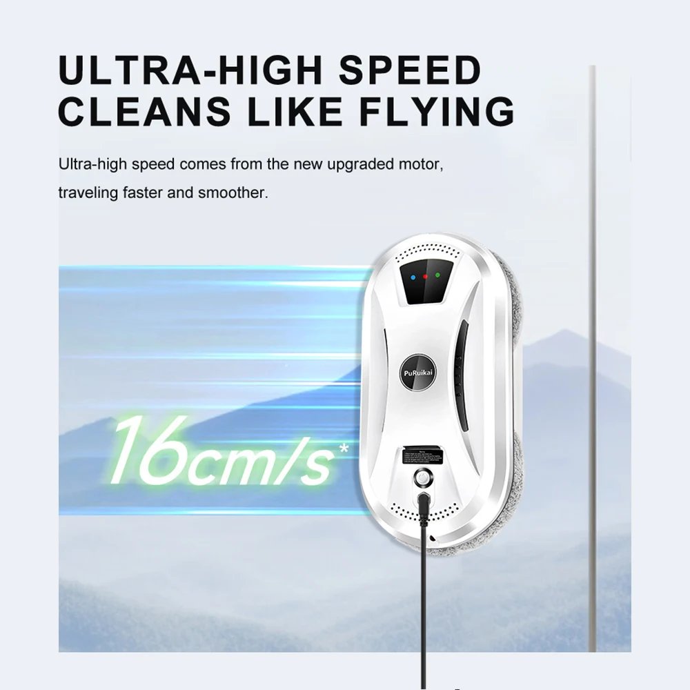 PuRuiKai Ultra thin Robot vacuum cleaner window cleaning robot window electric glass limpiacristales remote control for home