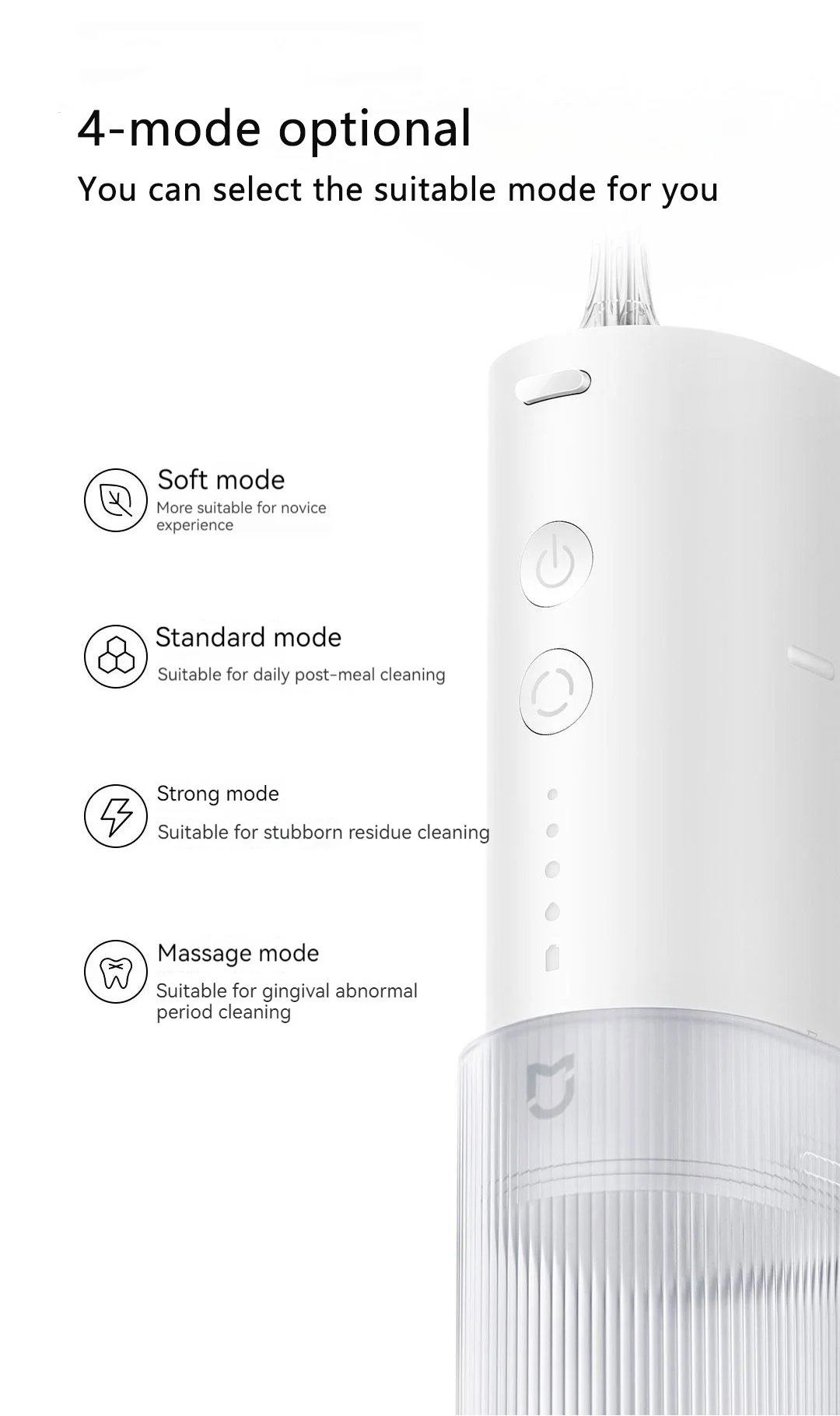 2024 New Xiaomi Mijia Electric Oral Irrigator F400 Portable Water Flosser 200Ml 4-Mode Tooth Pick Whitening Cleaner Waterpulse 2024 New Xiaomi Mijia Electric Oral Irrigator F400 Portable Water Flosser 200Ml 4-Mode Tooth Pick Whitening Cleaner Waterpulse