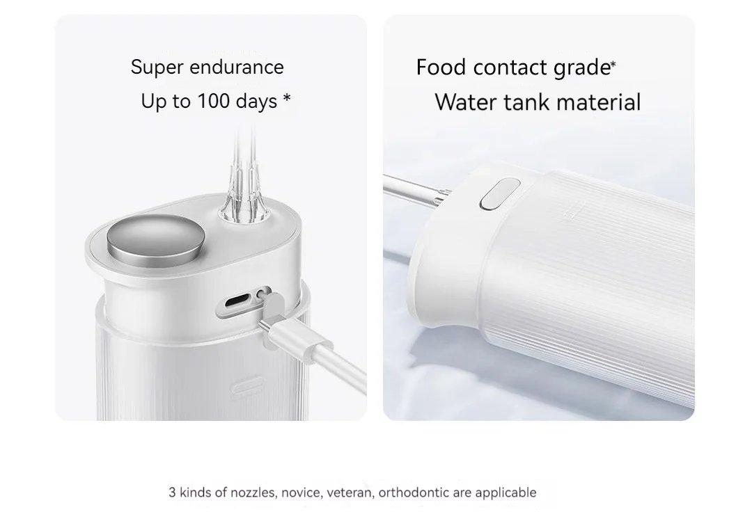 2024 New Xiaomi Mijia Electric Oral Irrigator F400 Portable Water Flosser 200Ml 4-Mode Tooth Pick Whitening Cleaner Waterpulse 2024 New Xiaomi Mijia Electric Oral Irrigator F400 Portable Water Flosser 200Ml 4-Mode Tooth Pick Whitening Cleaner Waterpulse