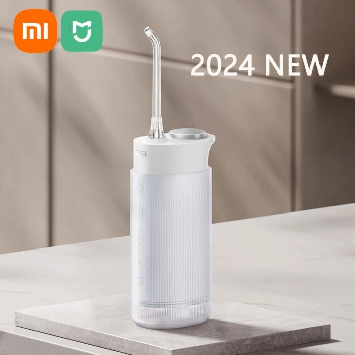 2024 New Xiaomi Mijia Electric Oral Irrigator F400 Portable Water Flosser 200Ml 4-Mode Tooth Pick Whitening Cleaner Waterpulse - Image 1