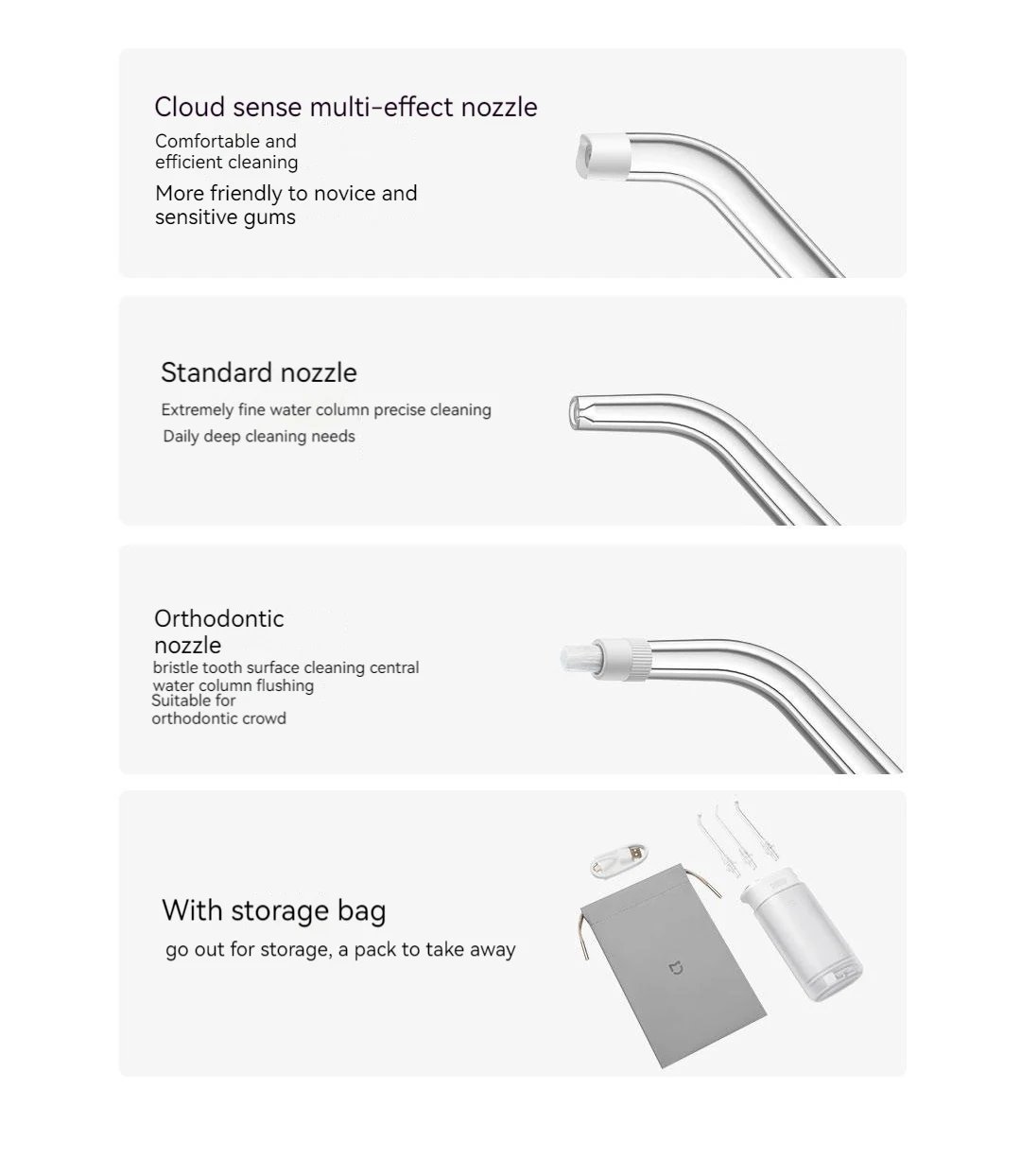 2024 New Xiaomi Mijia Electric Oral Irrigator F400 Portable Water Flosser 200Ml 4-Mode Tooth Pick Whitening Cleaner Waterpulse 2024 New Xiaomi Mijia Electric Oral Irrigator F400 Portable Water Flosser 200Ml 4-Mode Tooth Pick Whitening Cleaner Waterpulse