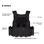 YAKEDA Tactical Vest Outdoor Hunting Plate Carrier Protective Adjustable Vest Airsoft Carrier Combat Equipment - Image 5