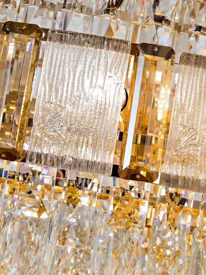 Chandelier Crystal Luxury Large Gold Nordic Home Decoration Led High-End Hanging Lamp Cristal Lustres For Staircase Villa Duplex - Image 6