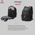 SWISS 17" Laptop Backpack Waterproof USB Charge Port Swiss-style Multifunctional Rucksack Schoolbag Mochila Hiking Travel bag - Image 5