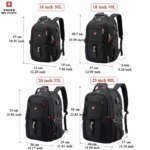 SWISS 17" Laptop Backpack Waterproof USB Charge Port Swiss-style Multifunctional Rucksack Schoolbag Mochila Hiking Travel bag - Image 4