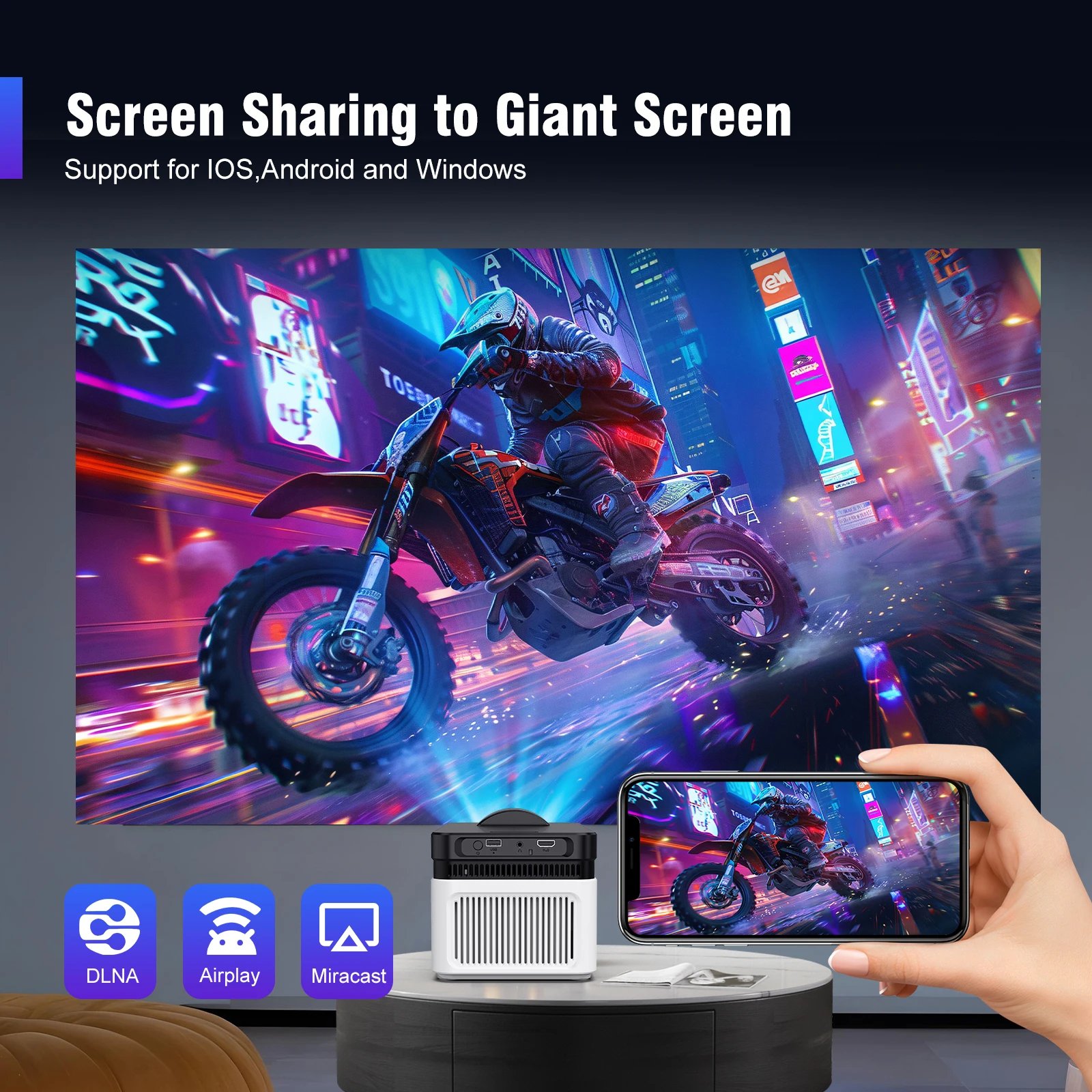 Magcubic Ultra Short Throw Hy450 Projector With Auto Offset 8K 4K 1080P 900Ansi Bt5.4 Electronic Focus Wifi6 Allwinnerh716 Voice Magcubic Ultra Short Throw Hy450 Projector With Auto Offset 8K 4K 1080P 900Ansi Bt5.4 Electronic Focus Wifi6 Allwinnerh716 Voice