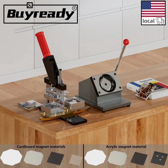 50*50Mm 2.5*2.5&Amp;Quot; Square Refrigerator Badge Making Machine Fridge Magnet Maker Machine Diy Paper Cutter Photo Magnetic Materials - Image 1