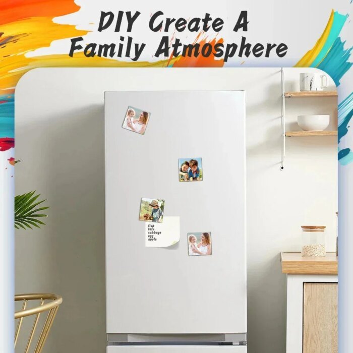 50*50Mm 2.5*2.5&Quot; Square Refrigerator Badge Making Machine Fridge Magnet Maker Machine Diy Paper Cutter Photo Magnetic Materials - Image 6