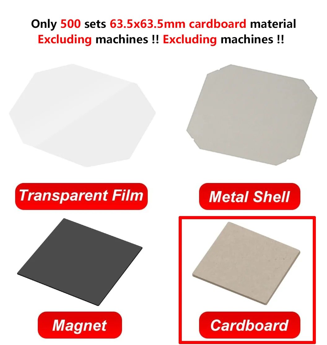 500 sets Cardboard