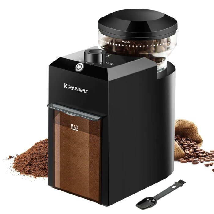 Automatic Burr Mill Coffee Grinder Electric Coffee Bean Grinding With 28 Adjustable Gears For Espresso French Press Drip Coffee - Image 1