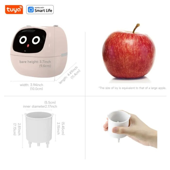 Tuya Ivy Smart Planter,Endless Fun Over 49 Rich Expressions,7 Smart Sensors,Ai Chips Make Raising Plants Easy And Fun - Image 6