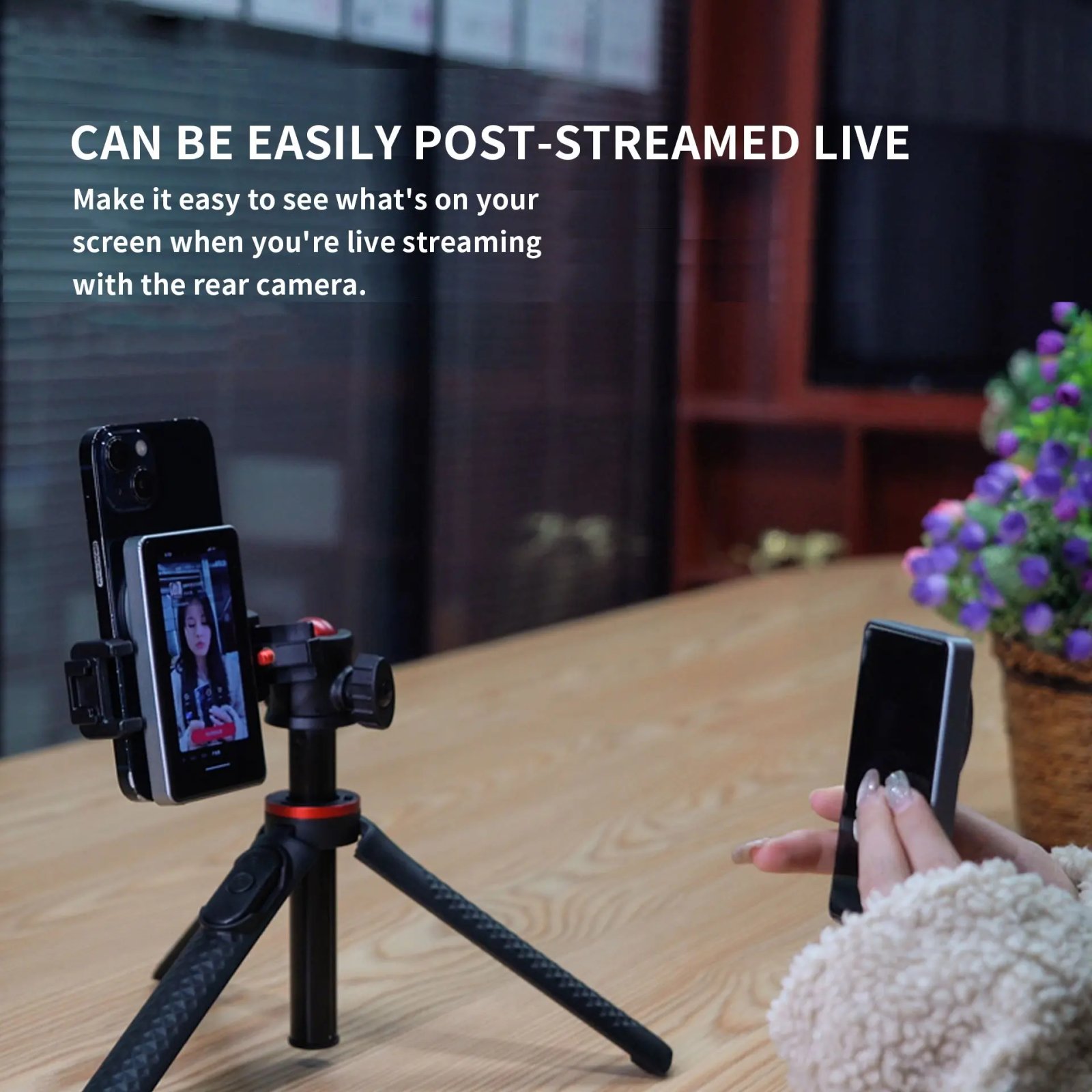 Magnetic Cell Phone Vlog Self Timer Monitor Screen Using Rear Camera Monitor For Live Streaming Creating Content Self-Timer Magnetic Cell Phone Vlog Self Timer Monitor Screen Using Rear Camera Monitor For Live Streaming Creating Content Self-Timer