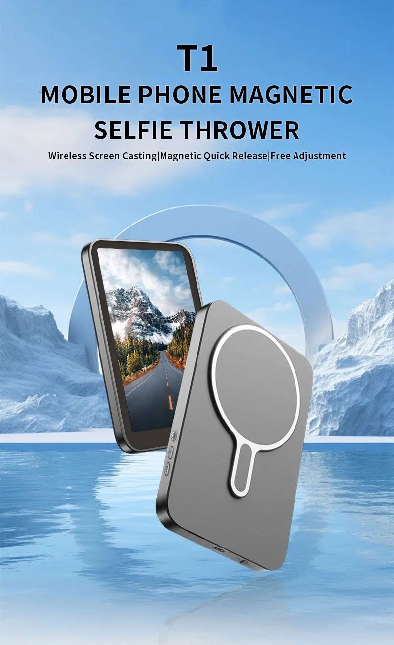 Magnetic Cell Phone Vlog Self Timer Monitor Screen Using Rear Camera Monitor For Live Streaming Creating Content Self-Timer Magnetic Cell Phone Vlog Self Timer Monitor Screen Using Rear Camera Monitor For Live Streaming Creating Content Self-Timer