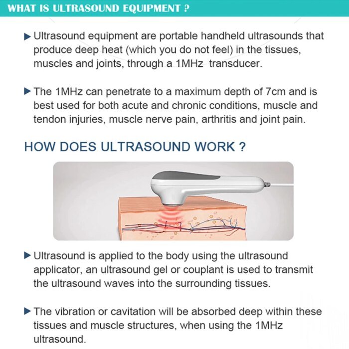 Ultrasound Physiotherapy Massage Device 1Mhz Intensity For Muscle &Amp; Joints Pain Relief No-Drug Ultrasonic Instrument Machine - Image 6