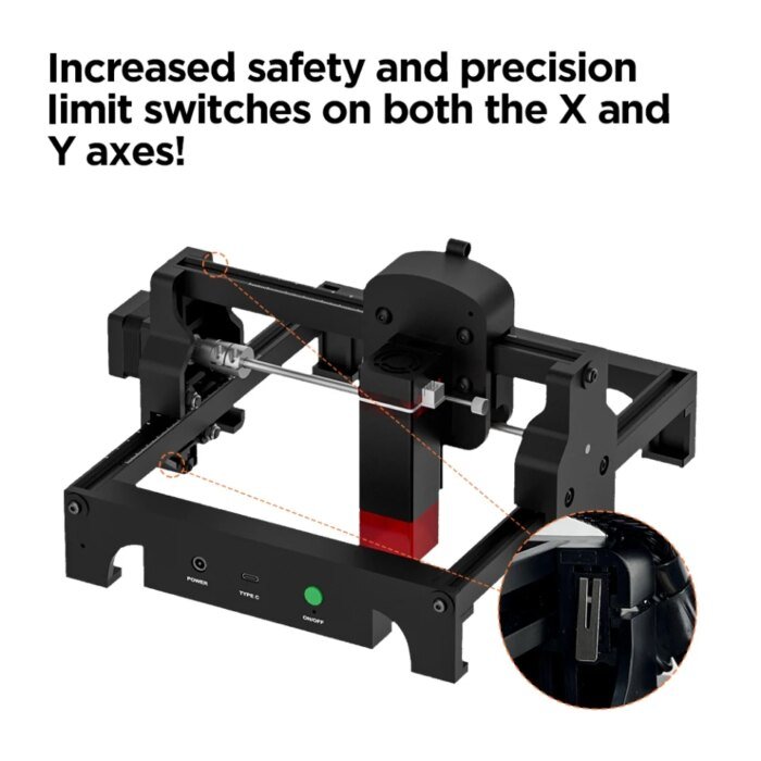 Acmer Mini Portable Laser Engraver Diy Laser Cut Engraving Machine Engrave Logo Wood Painted Metal Acrylic Glass Leather - Image 5