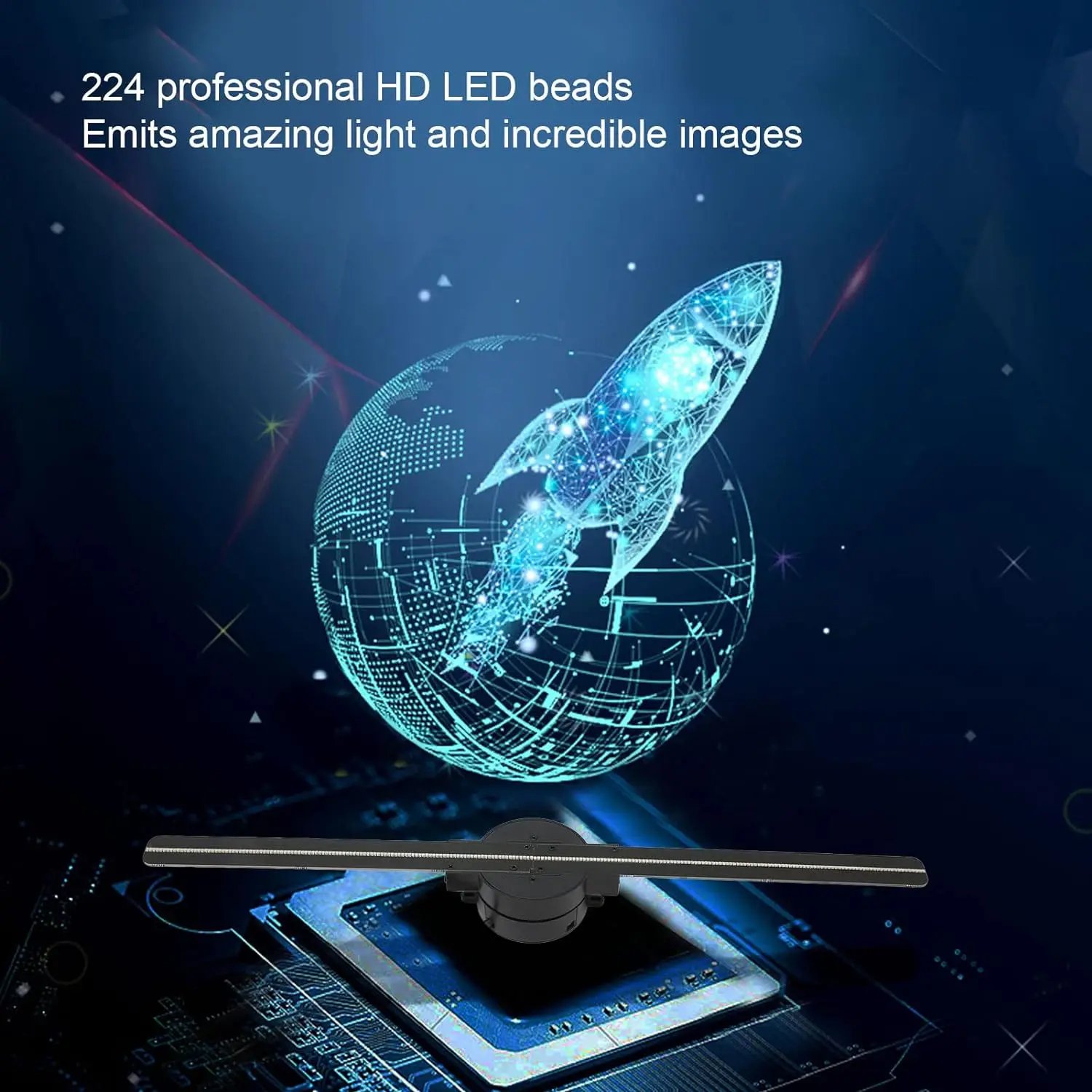 3D Hologram Fan 42Cm Wifi 3D Holographic Projector Advertising Display Light Hd Holographic Projector For Stores Bars Party Xmas 3D Hologram Fan 42Cm Wifi 3D Holographic Projector Advertising Display Light Hd Holographic Projector For Stores Bars Party Xmas