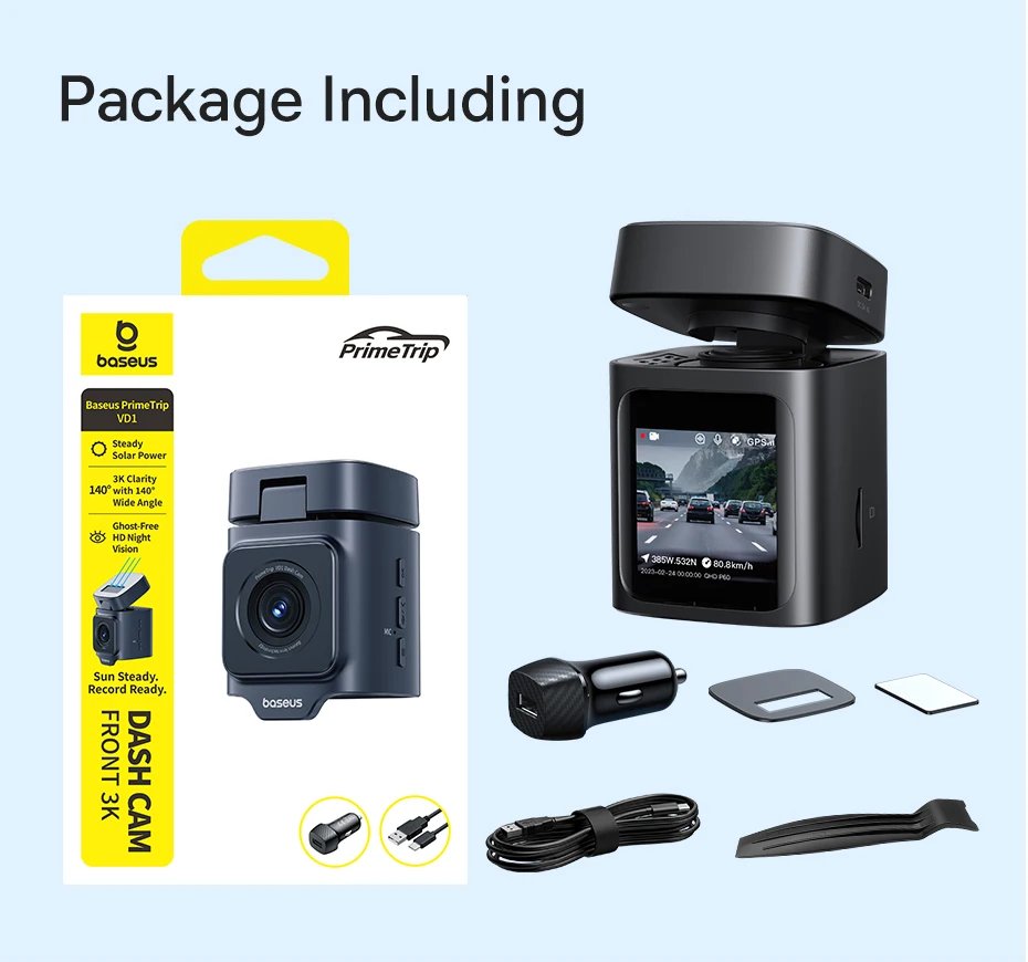 Baseus 3K Dash Cam Vd1 Front And Rear Cam Hd Built-In Gps Galileo Supercapacitor Car Dvr Car Camera Recorder Support 24H Parking Baseus 3K Dash Cam Vd1 Front And Rear Cam Hd Built-In Gps Galileo Supercapacitor Car Dvr Car Camera Recorder Support 24H Parking