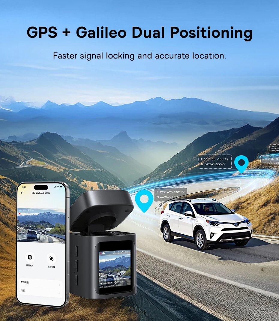 Baseus 3K Dash Cam Vd1 Front And Rear Cam Hd Built-In Gps Galileo Supercapacitor Car Dvr Car Camera Recorder Support 24H Parking Baseus 3K Dash Cam Vd1 Front And Rear Cam Hd Built-In Gps Galileo Supercapacitor Car Dvr Car Camera Recorder Support 24H Parking