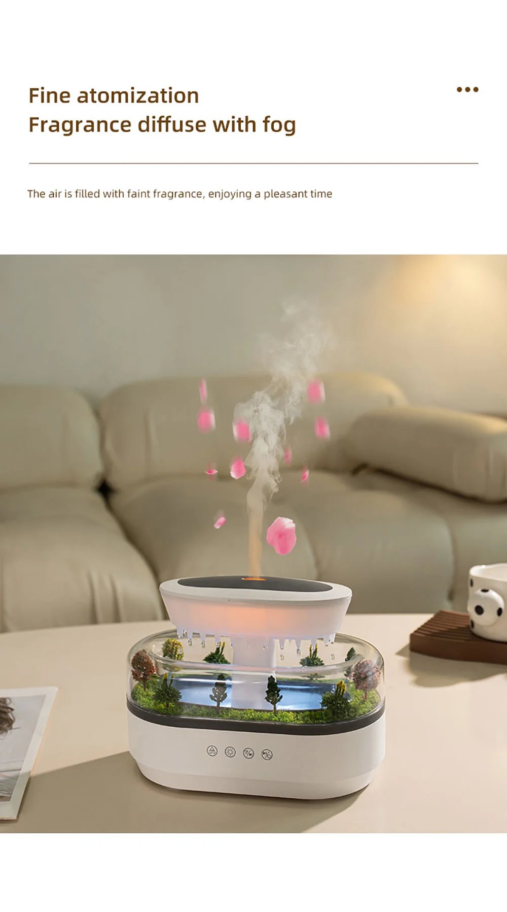 Aroma Humidifier Raindrop Air Humidifier Colorful Light White Noise Essemtial Oil Diffuser Home Ultrasonic Fragrance Diffuser Aroma Humidifier Raindrop Air Humidifier Colorful Light White Noise Essemtial Oil Diffuser Home Ultrasonic Fragrance Diffuser