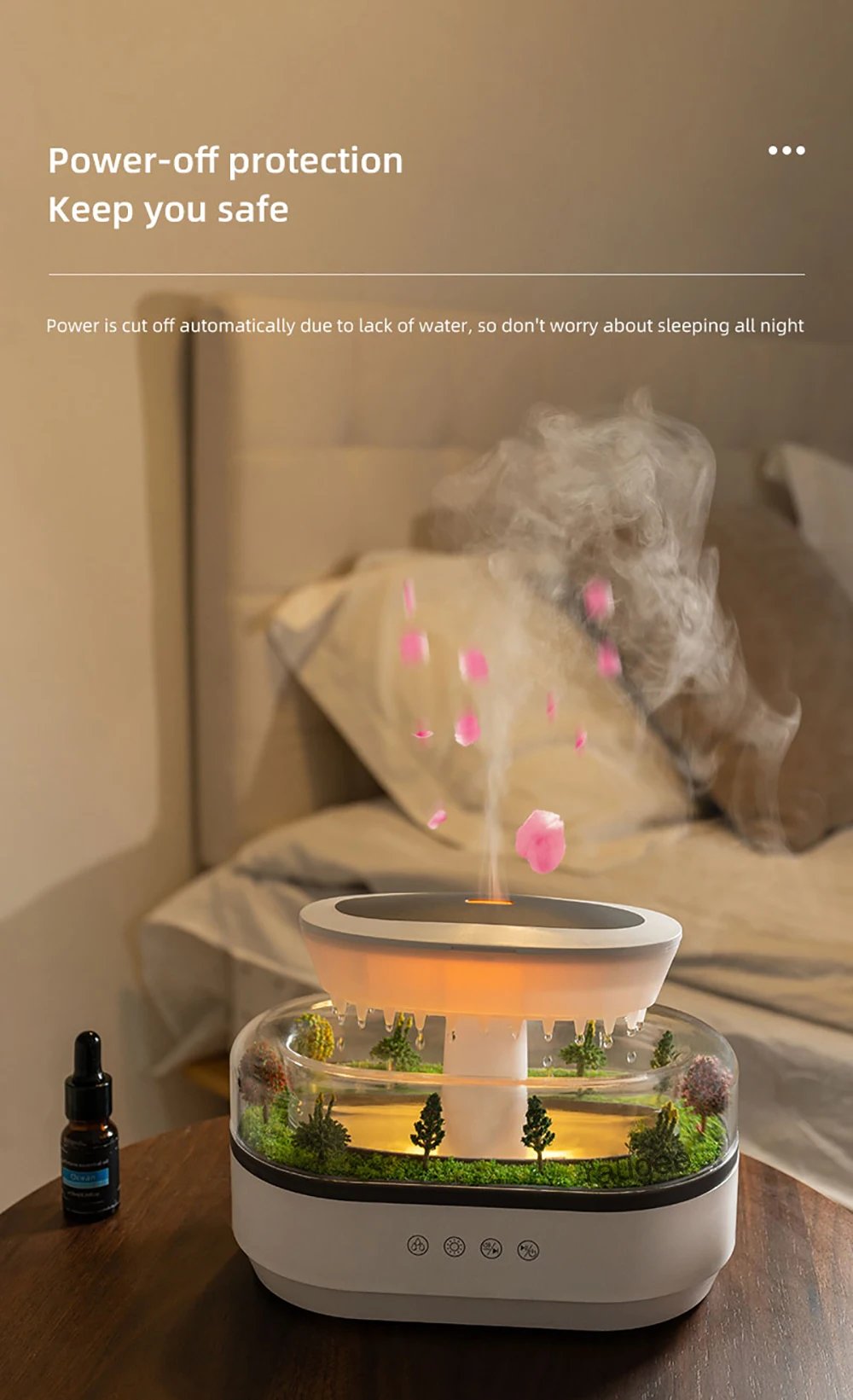 Aroma Humidifier Raindrop Air Humidifier Colorful Light White Noise Essemtial Oil Diffuser Home Ultrasonic Fragrance Diffuser Aroma Humidifier Raindrop Air Humidifier Colorful Light White Noise Essemtial Oil Diffuser Home Ultrasonic Fragrance Diffuser