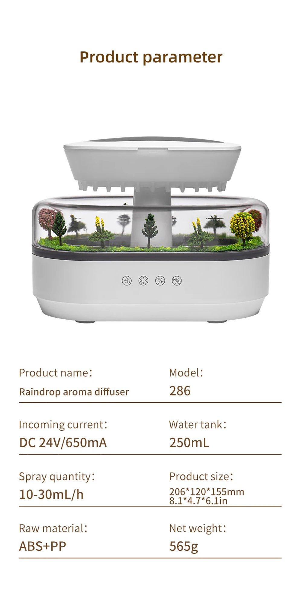 Aroma Humidifier Raindrop Air Humidifier Colorful Light White Noise Essemtial Oil Diffuser Home Ultrasonic Fragrance Diffuser Aroma Humidifier Raindrop Air Humidifier Colorful Light White Noise Essemtial Oil Diffuser Home Ultrasonic Fragrance Diffuser