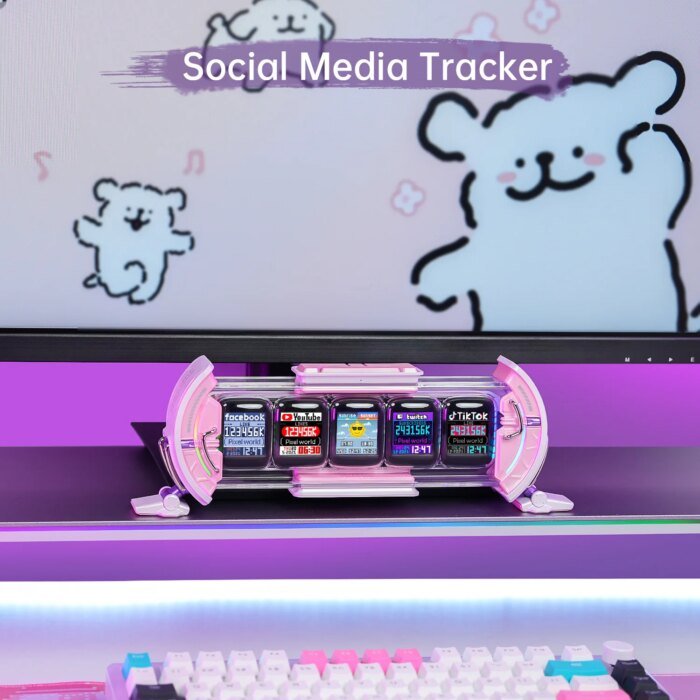 Divoom Times Gate - Cute Gaming Digital Clock With Smart App-Controlled, Support Weather Forecast, Stock Market/Exchange Rate - Image 6