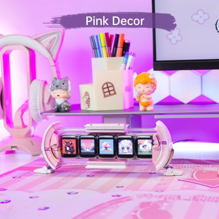 Divoom Times Gate - Cute Gaming Digital Clock With Smart App-Controlled, Support Weather Forecast, Stock Market/Exchange Rate - Image 2
