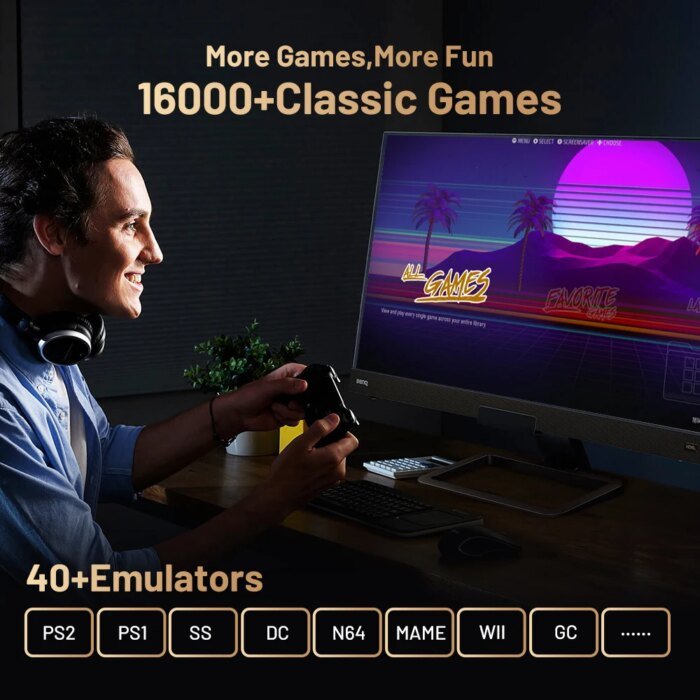 Kinhank Super Console X5 Pro Retro Video Game Console Rk3588 8Gddr4 With 4T Hdd 16000+ Games Plug And Play For Ps2/Ps1/Ss/Dc/N64 - Image 2