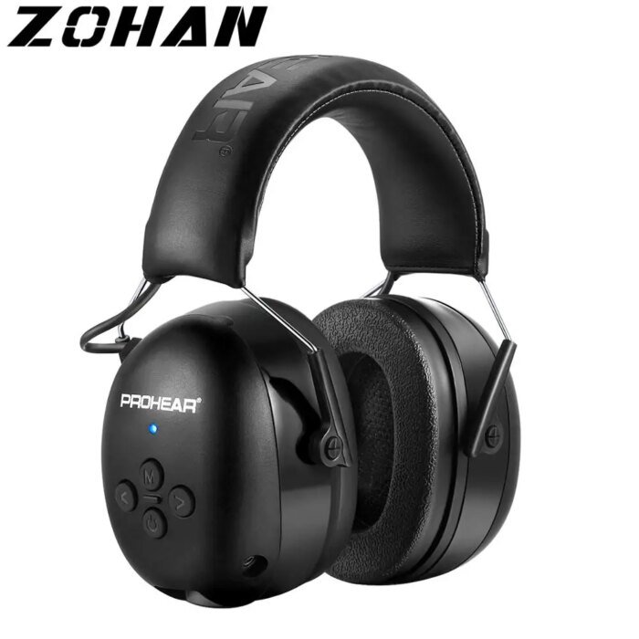 Zohan Electronic Headphone 5.0 Bluetooth Earmuffs Hearing Protection Headphones For Music Safety Noise Reduction Charging - Image 1