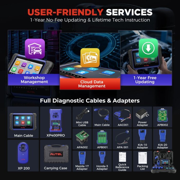 Autel Maxiim Im508S Xp400 Pro Obd2 Automotive Scanner Immo Key Programming Diagnostic Tools For All Cars All-In-One Programmer - Image 3