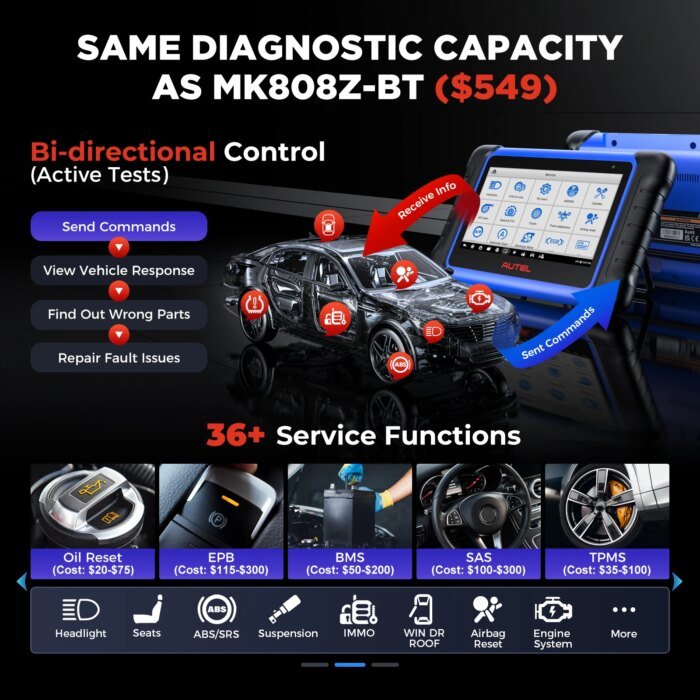 Autel Maxiim Im508S Xp400 Pro Obd2 Automotive Scanner Immo Key Programming Diagnostic Tools For All Cars All-In-One Programmer - Image 2