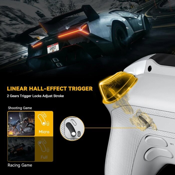 Mamba One V2 Wireless Gaming Controller For Switch/Pc/Ios/Android Hall Effect Stick Rgb Light 1800Mah With Charging Dock - Image 4