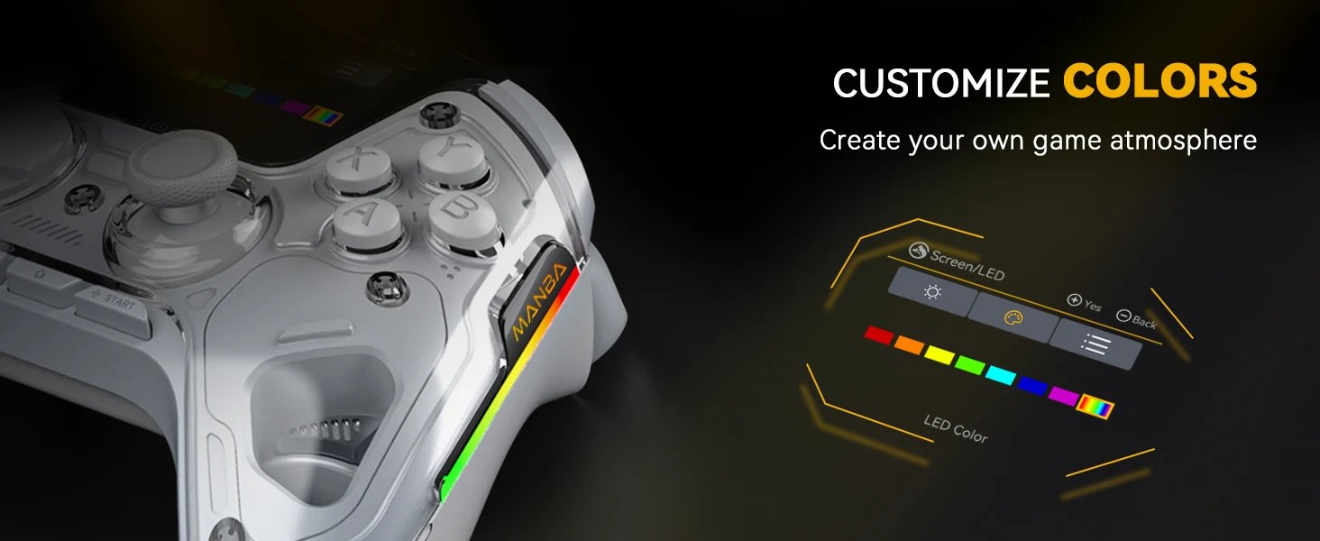 Mamba One V2 Wireless Gaming Controller For Switch/Pc/Ios/Android Hall Effect Stick Rgb Light 1800Mah With Charging Dock Mamba One V2 Wireless Gaming Controller For Switch/Pc/Ios/Android Hall Effect Stick Rgb Light 1800Mah With Charging Dock