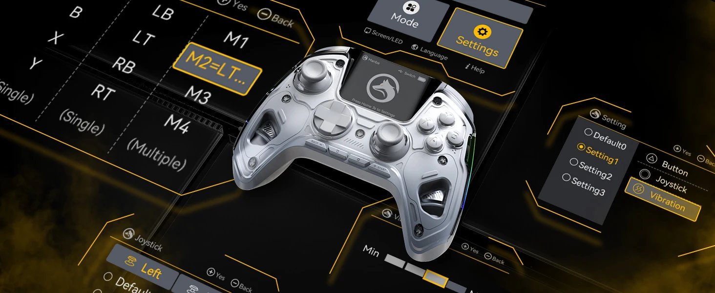 Mamba One V2 Wireless Gaming Controller For Switch/Pc/Ios/Android Hall Effect Stick Rgb Light 1800Mah With Charging Dock Mamba One V2 Wireless Gaming Controller For Switch/Pc/Ios/Android Hall Effect Stick Rgb Light 1800Mah With Charging Dock