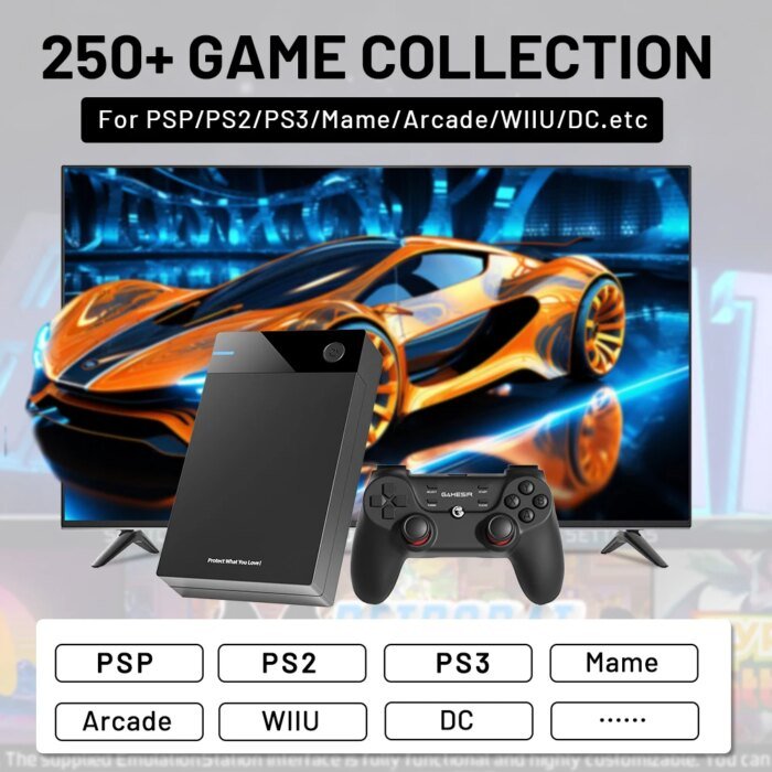 12Tb Gaming Hdd With Hyperspin Launchbox Retrobat Playnite With 86000+ Retro Video Games Super Console For Ps3/Ps2/Ps/Wii/Wiiu - Image 3