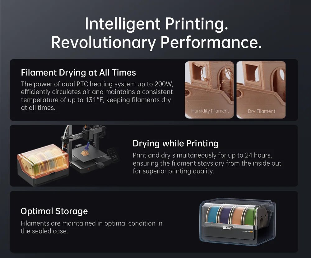 Anycubic Kobra 3 Combo Multi-Color Fdm 3D Printer Max 600Mm/S Printing Speed Build Size 250X250X260Mm